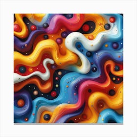 Abstract Colorful Abstract Painting 1 Canvas Print