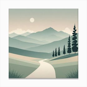 Road In The Mountains Canvas Print