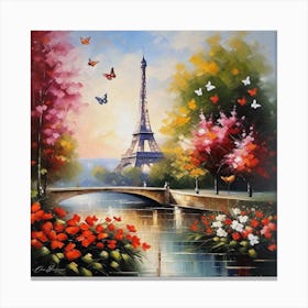 Paris Eiffel Tower 85 Canvas Print