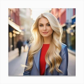 Beautiful Young Woman Canvas Print
