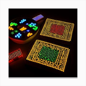 Led Lights Canvas Print