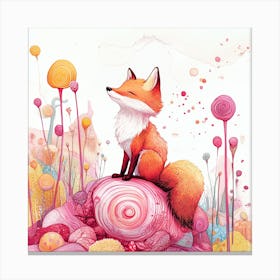 Fox trip Canvas Print