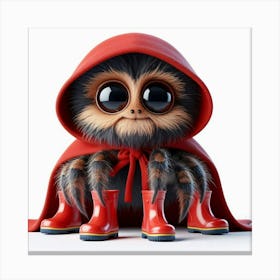 Red Riding Hood Spider Canvas Print