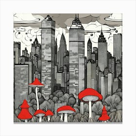 Shrooms in Central Park Canvas Print