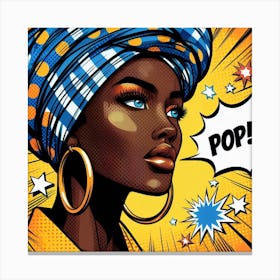 Jumoke Pop African Woman Canvas Print