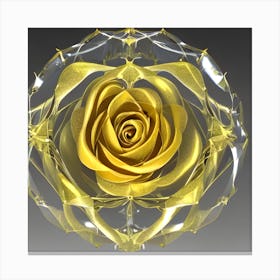 Golden Rose 3 Canvas Print