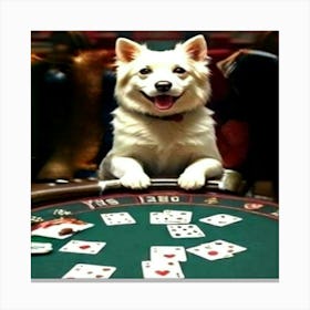 Dog At A Casino Stampe su tela