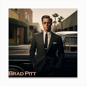 Brad Pitt 2 Canvas Print