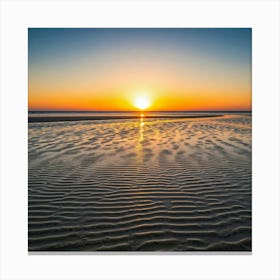 Sunrise At The Beach Canvas Print