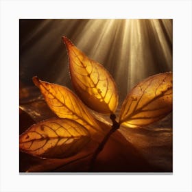 Firefly An Illustration Of Translucent Beautiful Autumn Leaves And Foliage 71512 Canvas Print