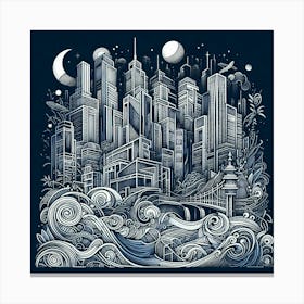 Cityscape 2 Canvas Print