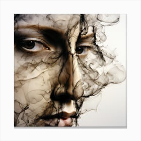 Smokey Face Canvas Print