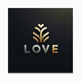 Love Logo Design Canvas Print