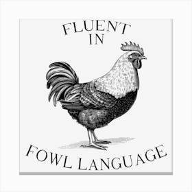 Flint In Owl Language Canvas Print