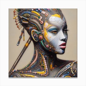 Futuristic Woman 16 Canvas Print