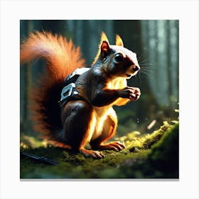 Squirrel In The Forest 331 Canvas Print