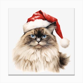 Santa Claus Cat 22 Canvas Print