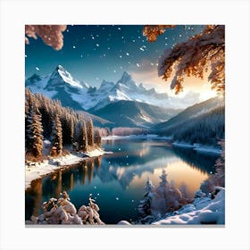 Winter Landscape Canvas Print