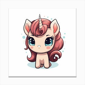 Cute Unicorn 286 Canvas Print