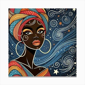 Avariel Celestial Portrait Canvas Print