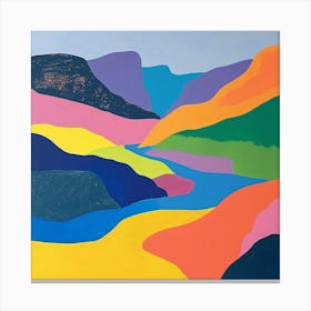Colourful Abstract Sierra Nevada National Park Usa 2 Canvas Print