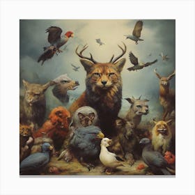 'The Animals' Canvas Print