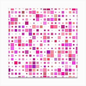 Background Square Pattern Colorful 1 Canvas Print