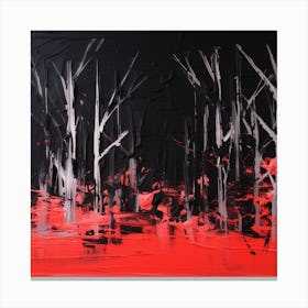 Red Forest Canvas Print