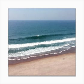 Aerial View Of A Beach 11 Canvas Print