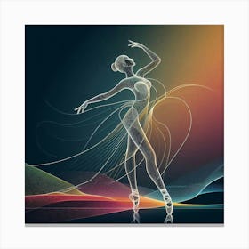 A delicate ballerina Canvas Print