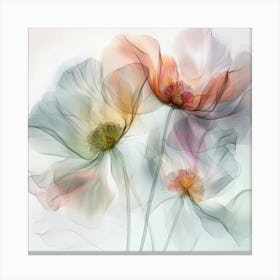 Pastel X Ray Icm Flowers 7 1 Stampe su tela