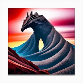 Dragon On The Mountain Canvas Print