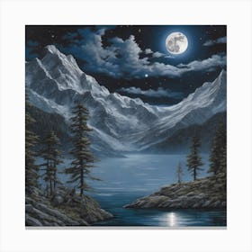 535694 The Night With The moom Xl 1024 V1 0 Canvas Print