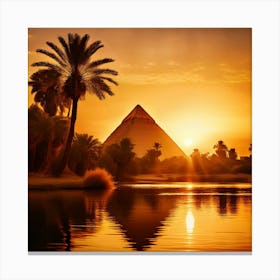 Sunset In Egypt Canvas Print