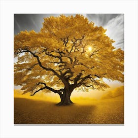 Golden Tree 8 Canvas Print