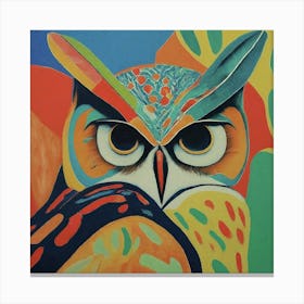 Colorful Owl 3 Canvas Print