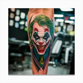 Joker Tattoo 35 Canvas Print