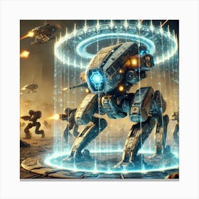 Venusian Walker Energy Shield Converted Canvas Print