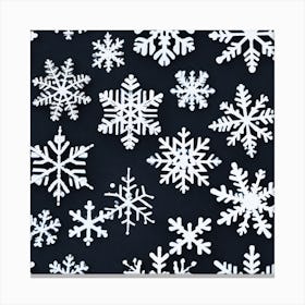 Snowflakes 4 Canvas Print