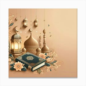 Muslim Eid Background Canvas Print