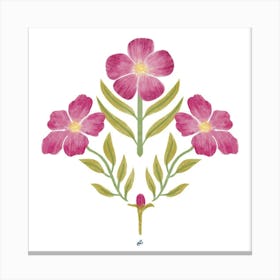 Pink Flowers Canvas Print