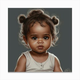 Kanye'S Baby Canvas Print