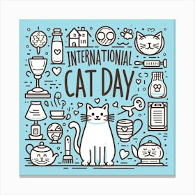 International Cat Day 6 Canvas Print