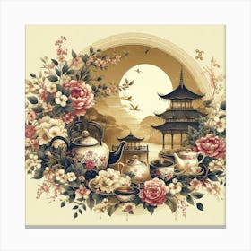 Chinese Tea House 1 Canvas Print