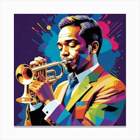 Albedobase Xl Geojazz Trumpet Musician Pop Art Wpaplogy 1 (1) Canvas Print