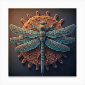 Dragonfly pop Canvas Print