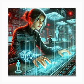 Nina Belova Hacking Proficiency Canvas Print