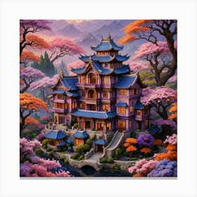 A Samurai Castle Canvas Print