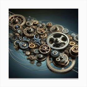 Gears Stock Art Canvas Print