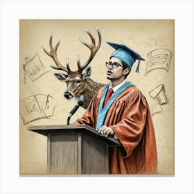 Graduation Speech Canvas Print